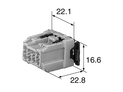 91 series Housing 2.3mm 6-way F
